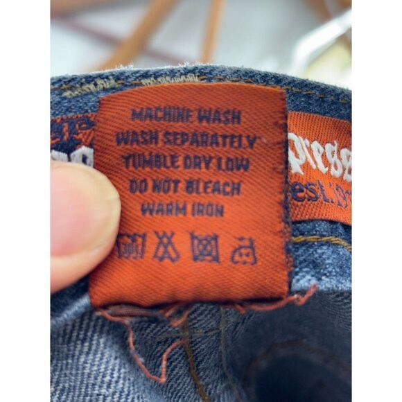 Vintage Y2K Brooklyn Express Jeans 42x31 Baggy Wide Leg Grunge Skater JNCO Style - Picture 5 of 7